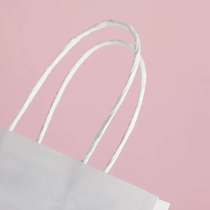 30X Premium Kraft Paper Tote Bag Durable Stylish High Capacity Birthday Gift Handbag - English-30pcs