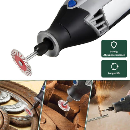 10pcs 40mm Stone Engraving Saw Blades Corrugated Cutting Tools with Handle