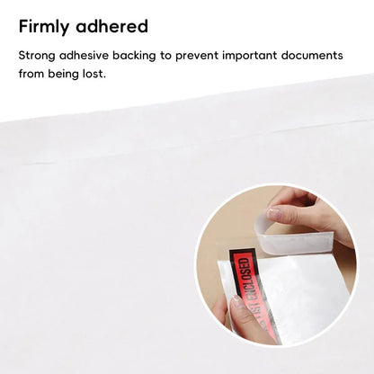 100pc Self Adhesive Plastic Mailing Postal Shipping Document Envelope Bag Supply - 32x24x0.1cm