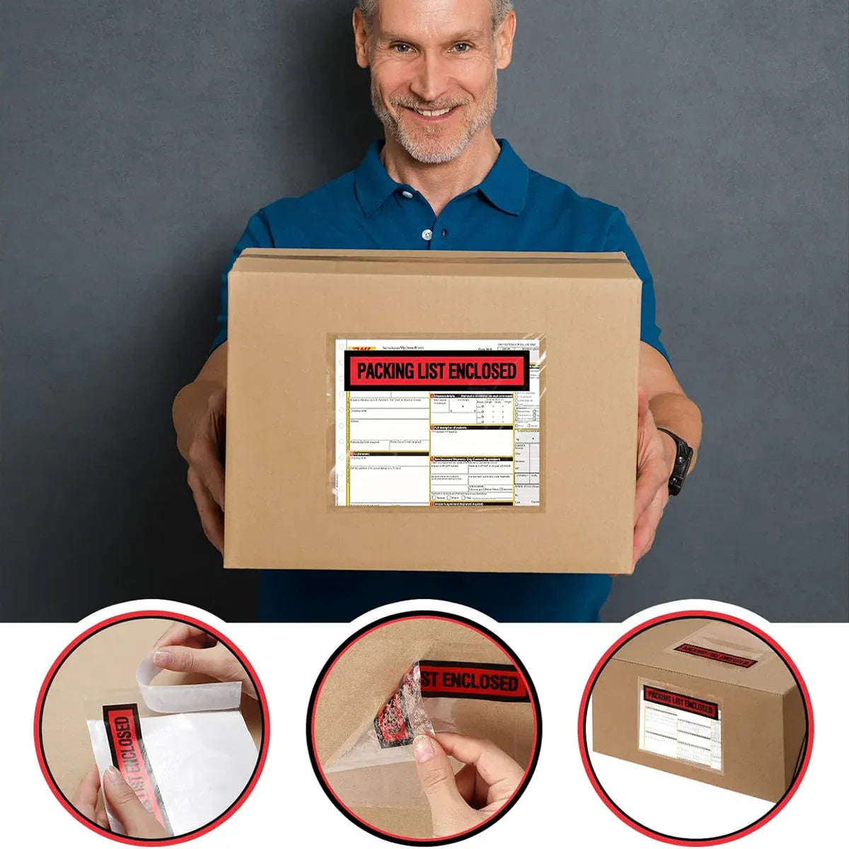 100pc Self Adhesive Plastic Mailing Postal Shipping Document Envelope Bag Supply - 32x24x0.1cm