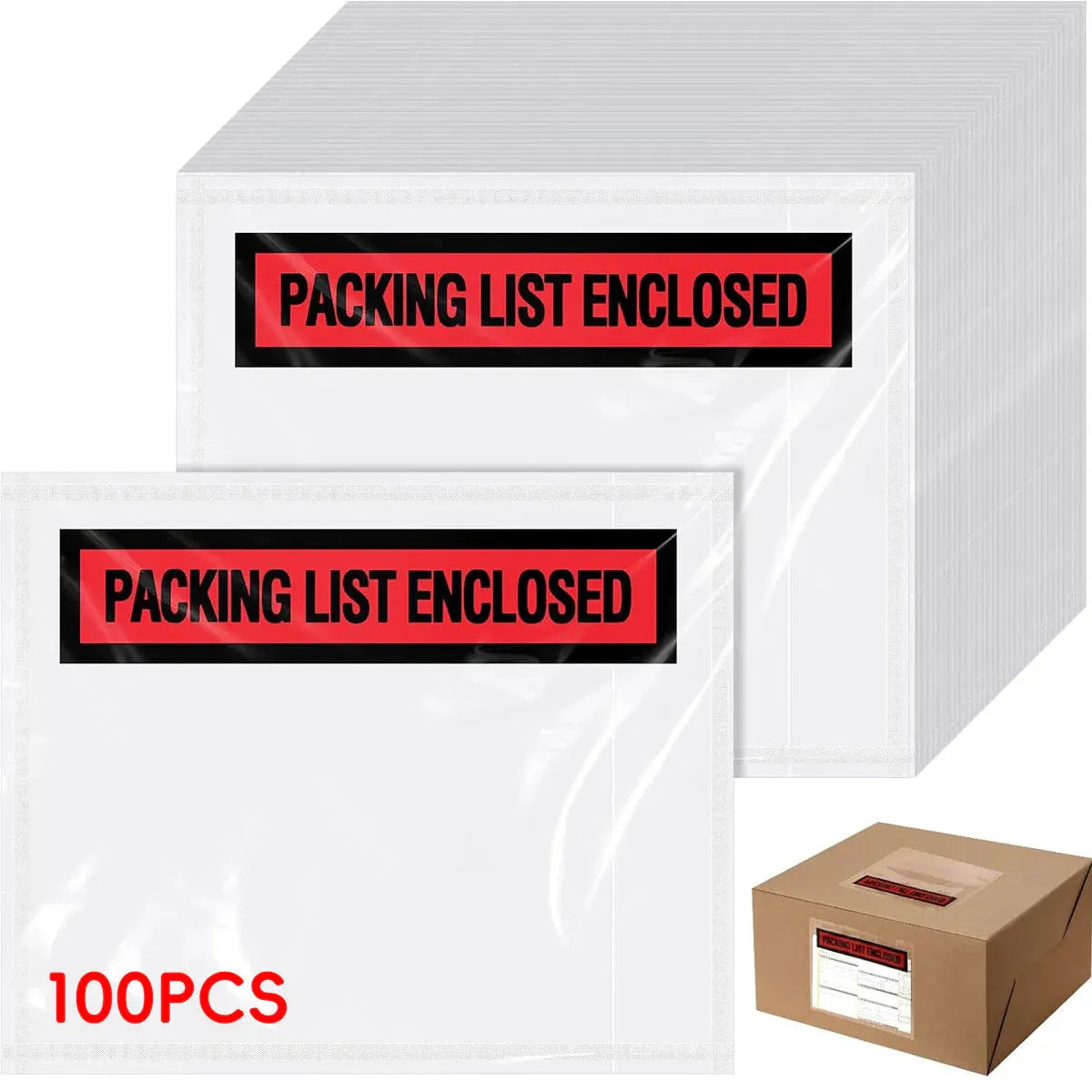100pc Self Adhesive Plastic Mailing Postal Shipping Document Envelope Bag Supply - 32x24x0.1cm