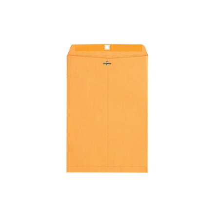 Yellow Kraft Paper Envelope 120gsm Metal Clasp Mailing Documents Office Use - 22.9x15.2x0.08cm