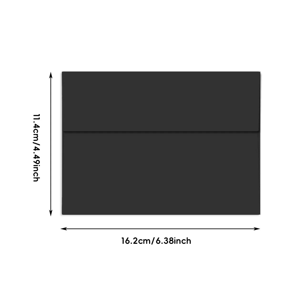 50Pcs Black Premium Envelope High Quality Letter Mailer For Wedding Invite Gift
