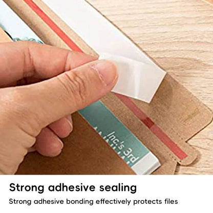 100PCS Small Kraft Paper Envelopes With Clear Window Self Seal Card Mailers - Green