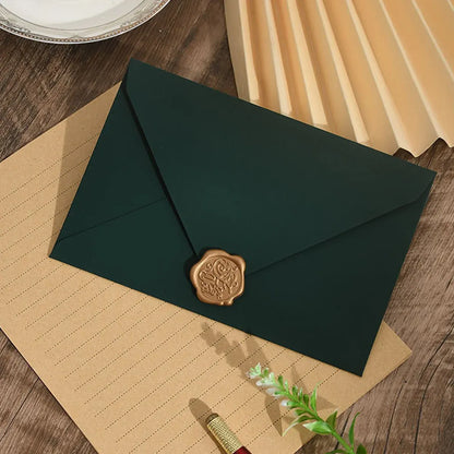 Dark Green 30PCS Envelopes 16.5x11cm Thick Paper 200GSM Invitation Mailing