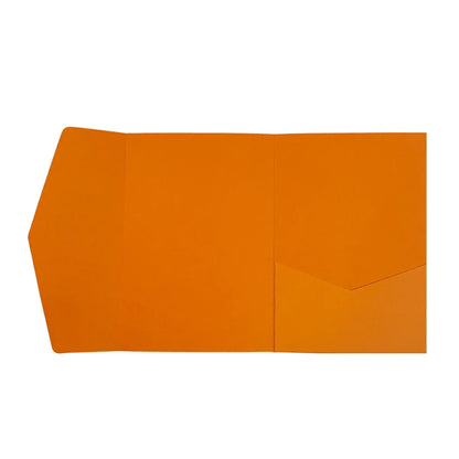 20PCS 3D Tri-Fold Holiday Wedding Invitation Envelope Greeting Cards Aesthetic - Orange