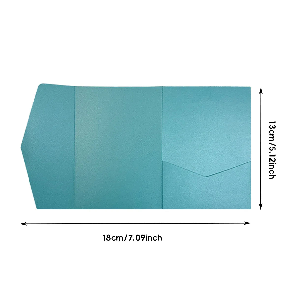 20PCS 3D Tri-Fold Holiday Wedding Invitation Envelope Greeting Cards Aesthetic - Orange