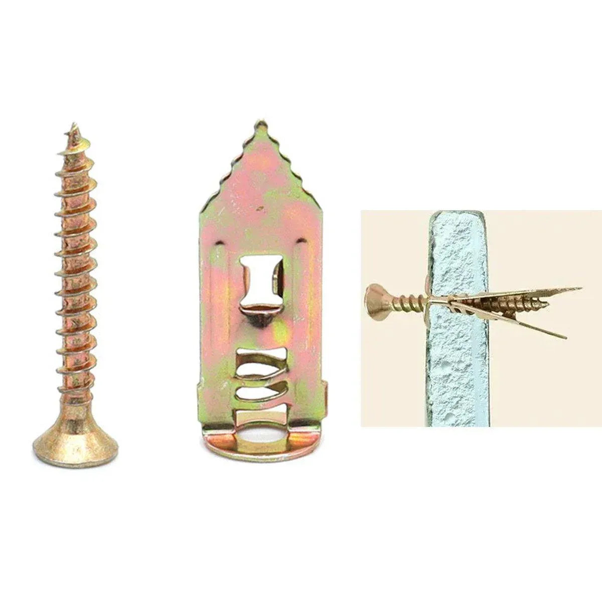 100PCS Self-Drilling Anchors Screws Percussion Expansion Kit -12x30mm/12x40mm - 12x40mm