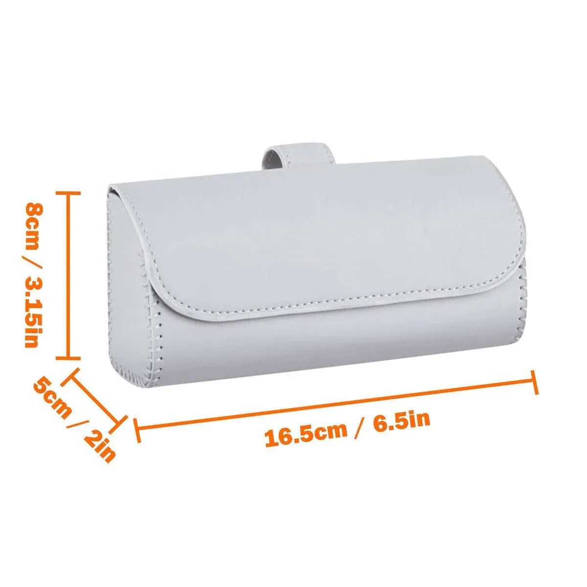 Car Glasses Clip Multifunctional Sun Visor Glasses Holder Storage Case Organizer - Black