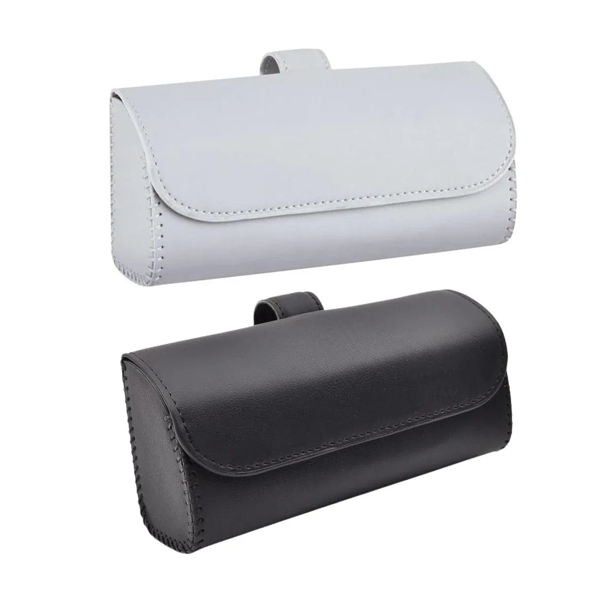 Car Glasses Clip Multifunctional Sun Visor Glasses Holder Storage Case Organizer - Grey
