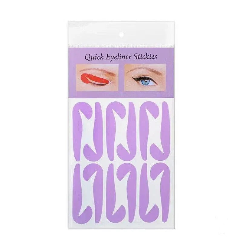 Eyeliner Eyeshadow Stencil Set Eye Makeup Fox Template Non-Woven 12 Styles Cards - B (4PCS)
