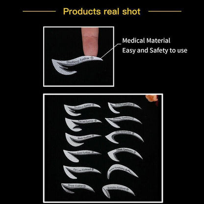 Eyeliner Eyeshadow Stencil Set Eye Makeup Fox Template Non-Woven 12 Styles Cards - B (4PCS)