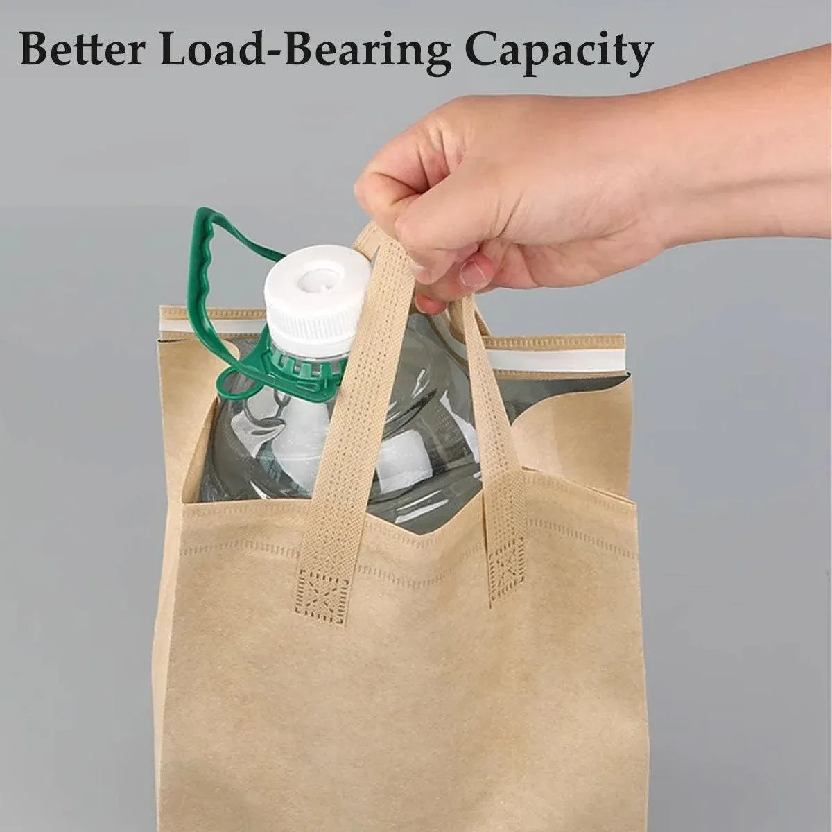 50pcs Thermal Insulation Packing Bag Non Woven Milk Tea Cake Food Storage Bag - Kraft-27x12x10cm