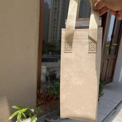 50pcs Thermal Insulation Packing Bag Non Woven Milk Tea Cake Food Storage Bag - Kraft-27x12x10cm