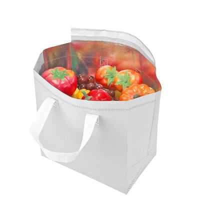 50pcs Thermal Insulation Packing Bag Non Woven Milk Tea Cake Food Storage Bag - Kraft-27x12x10cm