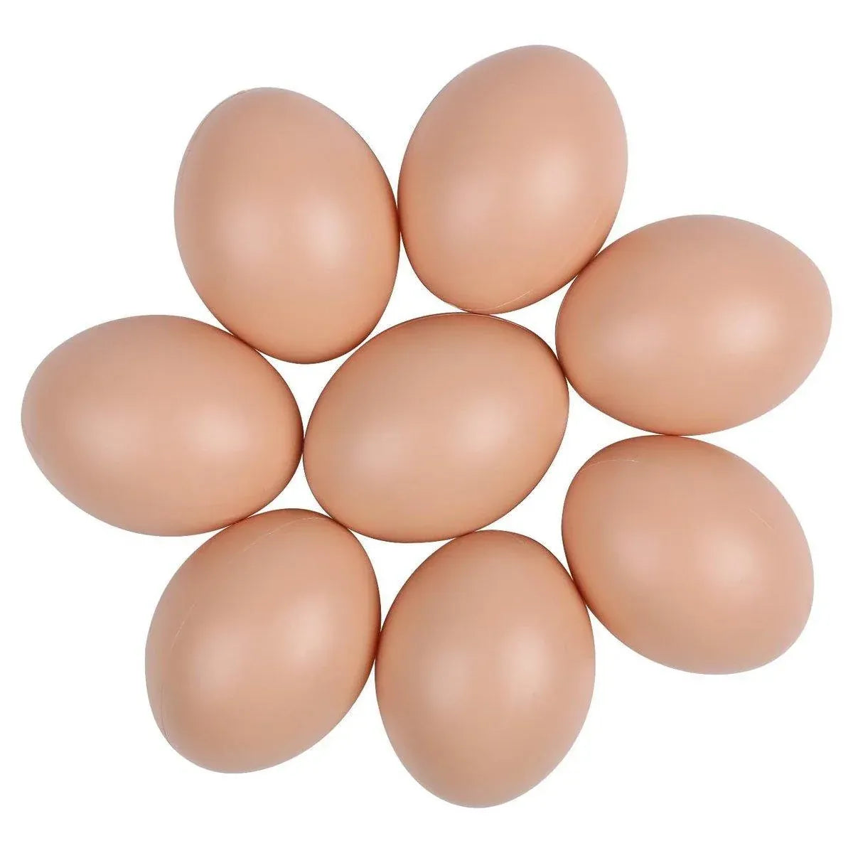 Plastic Painting Eggs DIY Toy Fake Eggs Colourful Drawing Craft Durable Egg - 6PCS