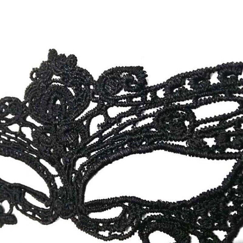 Black Lace Masquerade Eye Mask for Costume Party Ball Halloween Fancy Dress Women