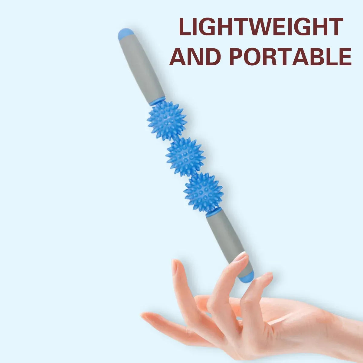 Massage Exercise Roller Yoga Stick for Muscle Fitness Home Gym - Blue