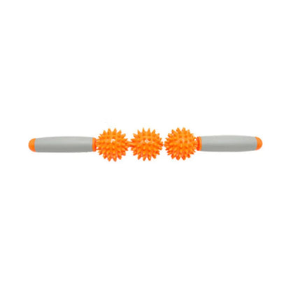 Massage Exercise Roller Yoga Stick for Muscle Fitness Home Gym - Orange