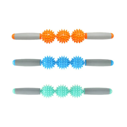 Massage Exercise Roller Yoga Stick for Muscle Fitness Home Gym - Orange