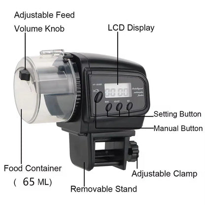 Automatic Fish Feeder Aquarium Tank Regular Feeding Timer Fish Food Dispenser