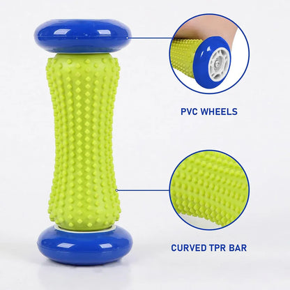 Foot Massage Roller Muscle Relaxation Arch Care Yoga Fitness Tool - Pink