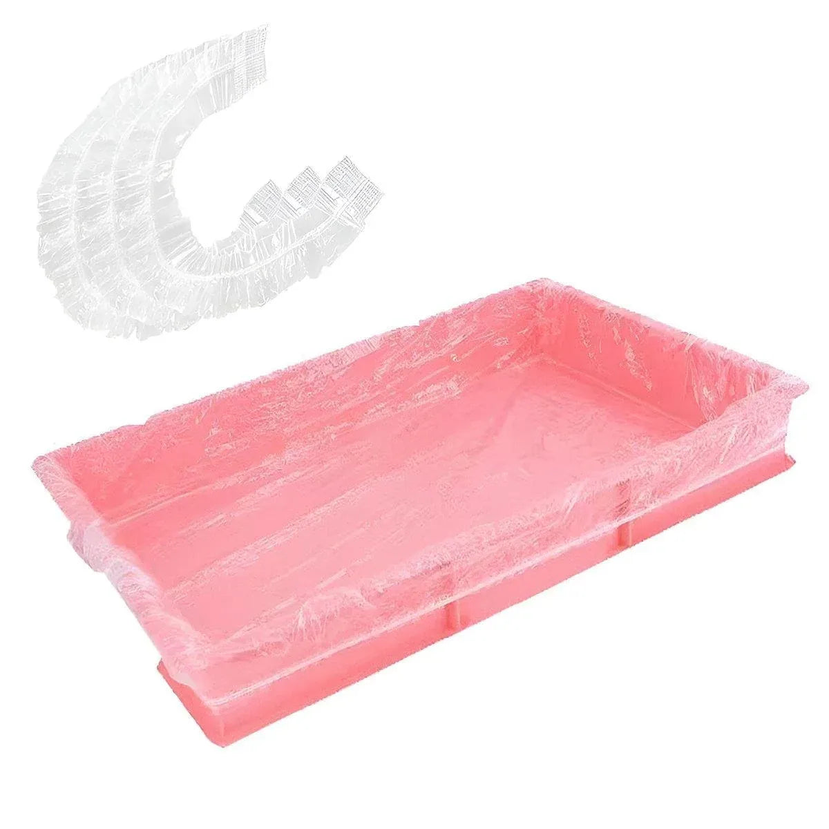 50Pcs Rabbit Cage Liners Disposable Plastic Mat Films Hamster Cage Cleaning Pad - XL-50PCS