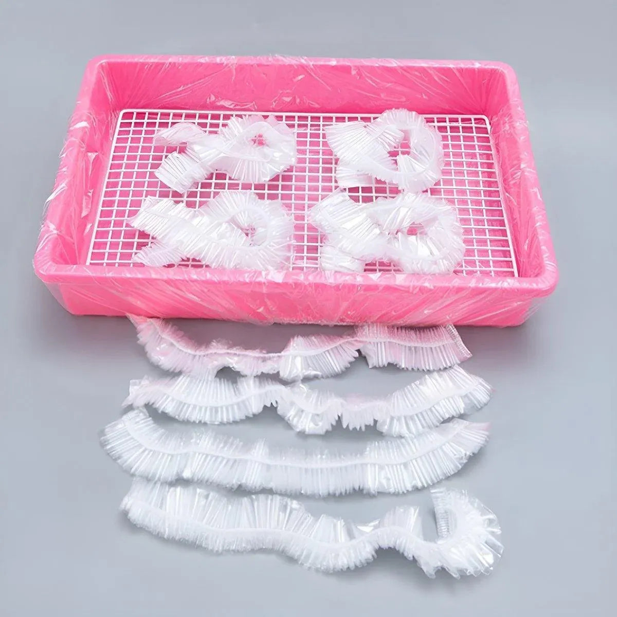 50Pcs Rabbit Cage Liners Disposable Plastic Mat Films Hamster Cage Cleaning Pad - XL-50PCS