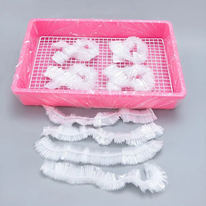 50Pcs Rabbit Cage Liners Disposable Plastic Mat Films Hamster Cage Cleaning Pad - XXL-50PCS