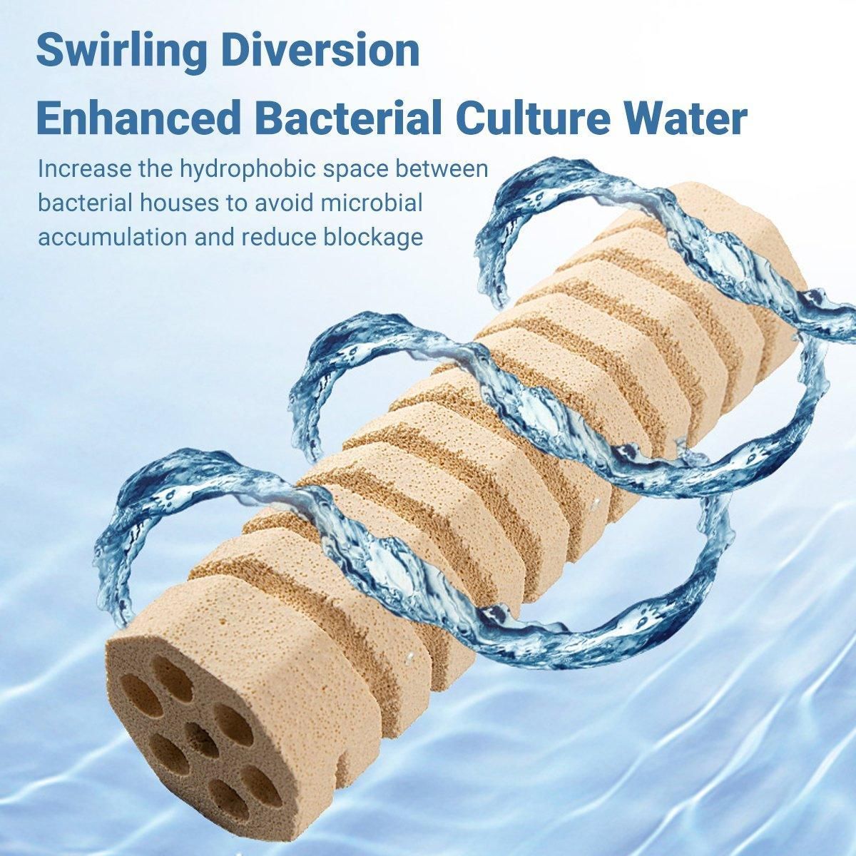 High-end Nano Bacterial House Far Infrared Spiral Column Fish Filter Material - L