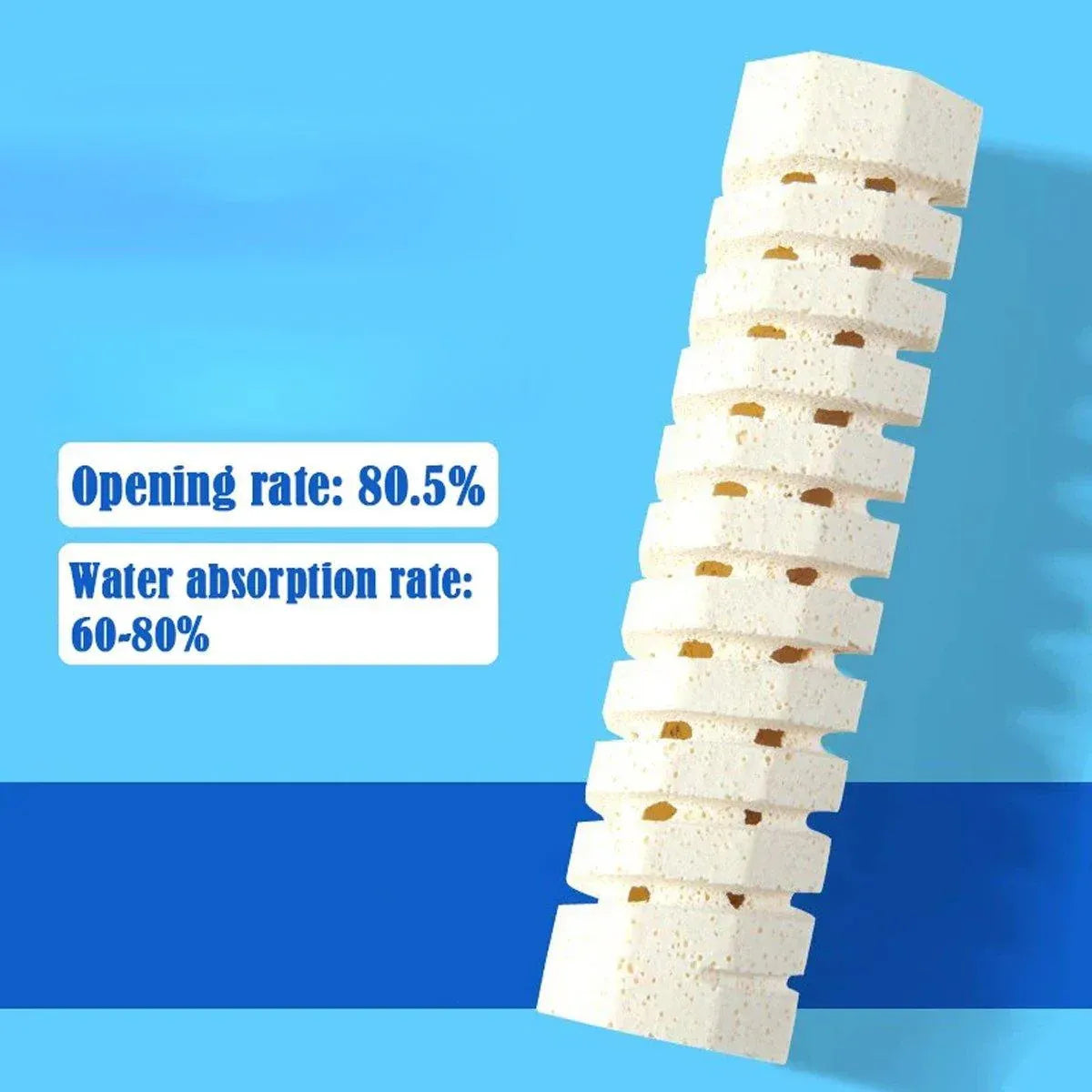 High-end Nano Bacterial House Far Infrared Spiral Column Fish Filter Material - L