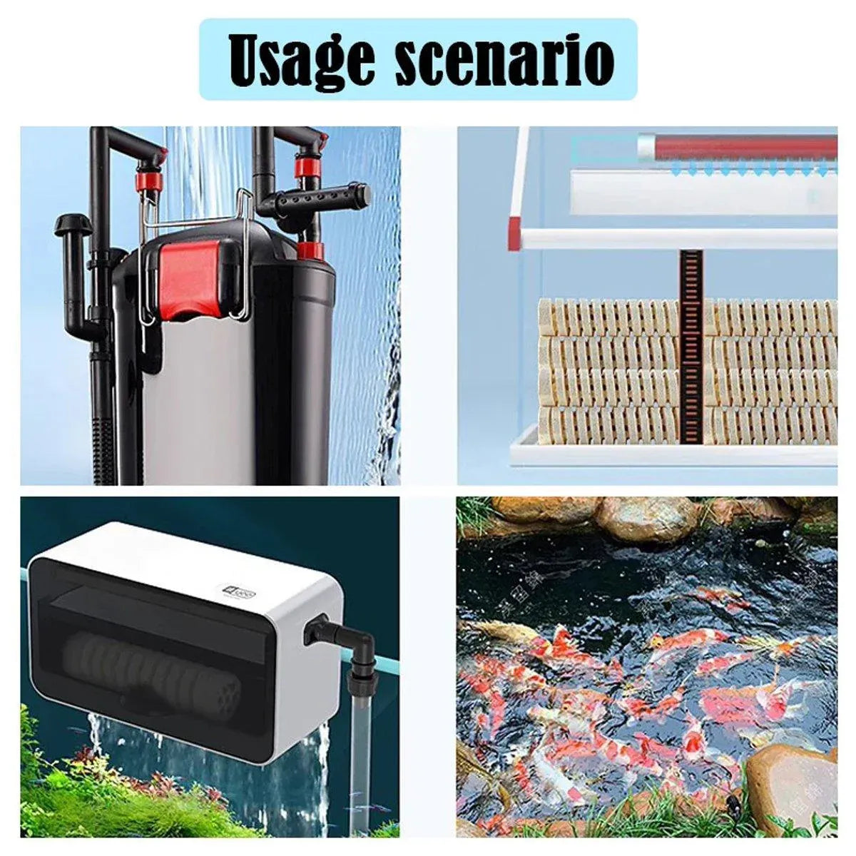 High-end Nano Bacterial House Far Infrared Spiral Column Fish Filter Material - L