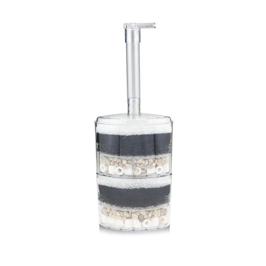 Mini Fish Tank Aquarium Built In Air Filter for Small Fish Tanks Filtration - Double
