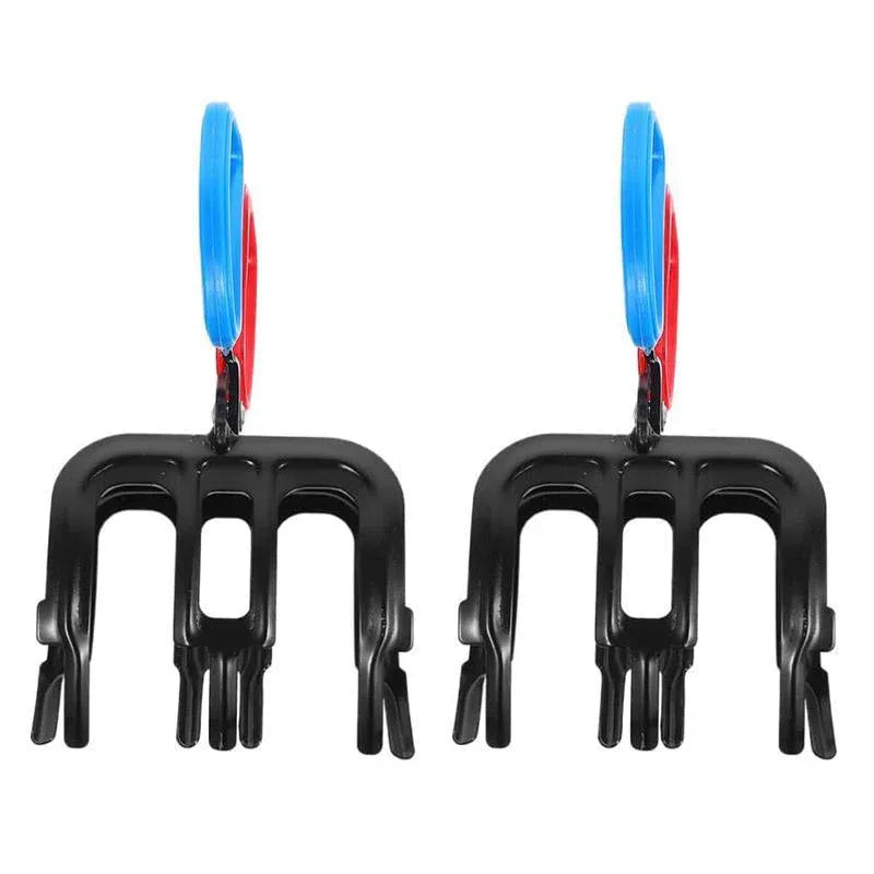 2pcs Fish Clamp Control Pliers Triple Teeth Fish Grabber Fishing Accessories