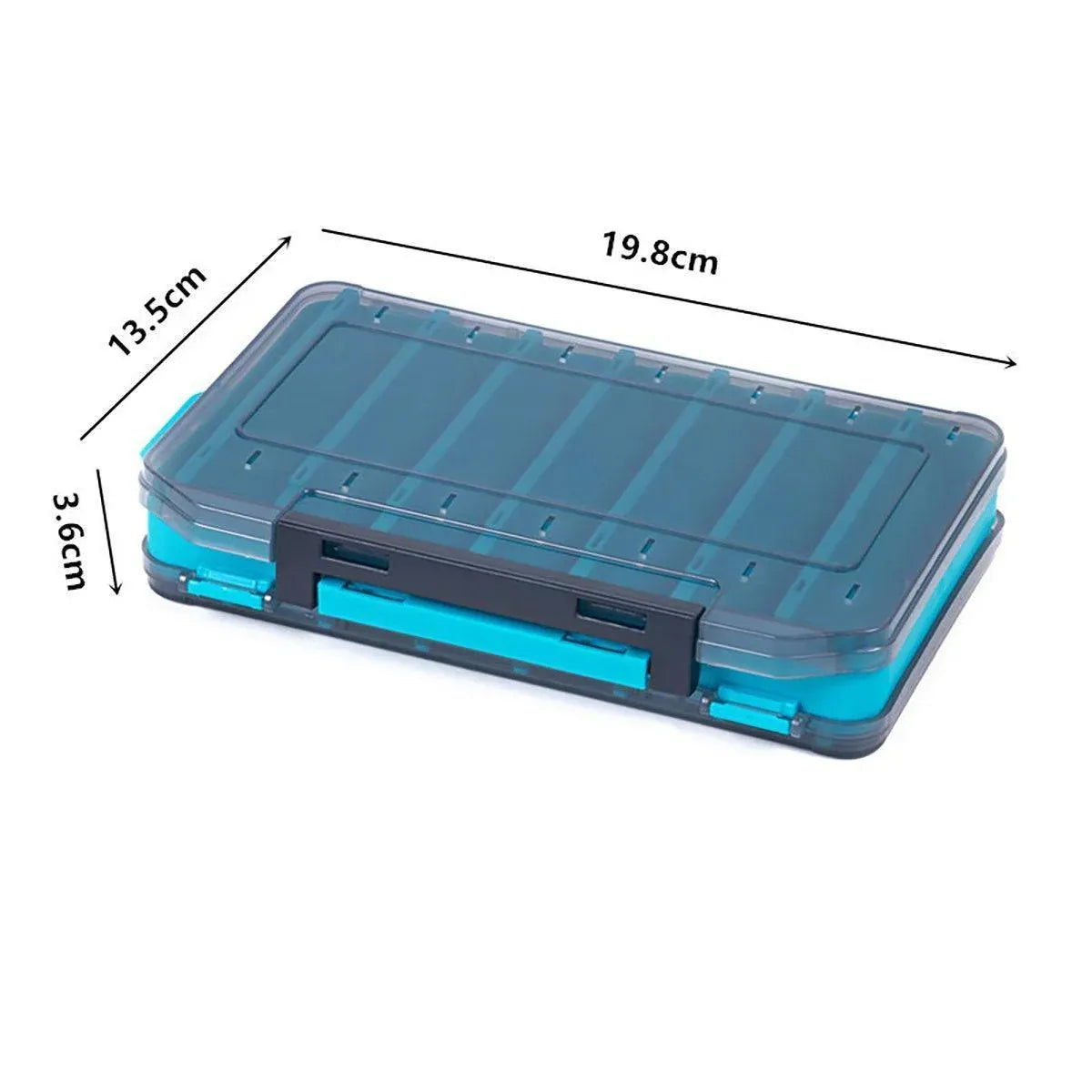 Multifunctional Fishing Bait Storage Box Accessories Gear Organizer Tool Box - Blue-L