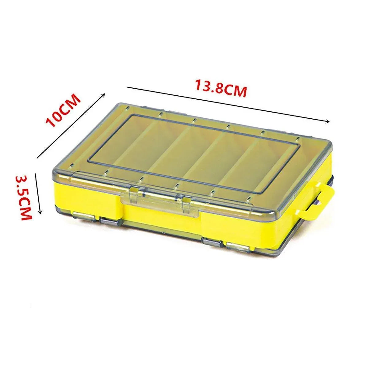 Multifunctional Fishing Bait Storage Box Accessories Gear Organizer Tool Box - Green-L