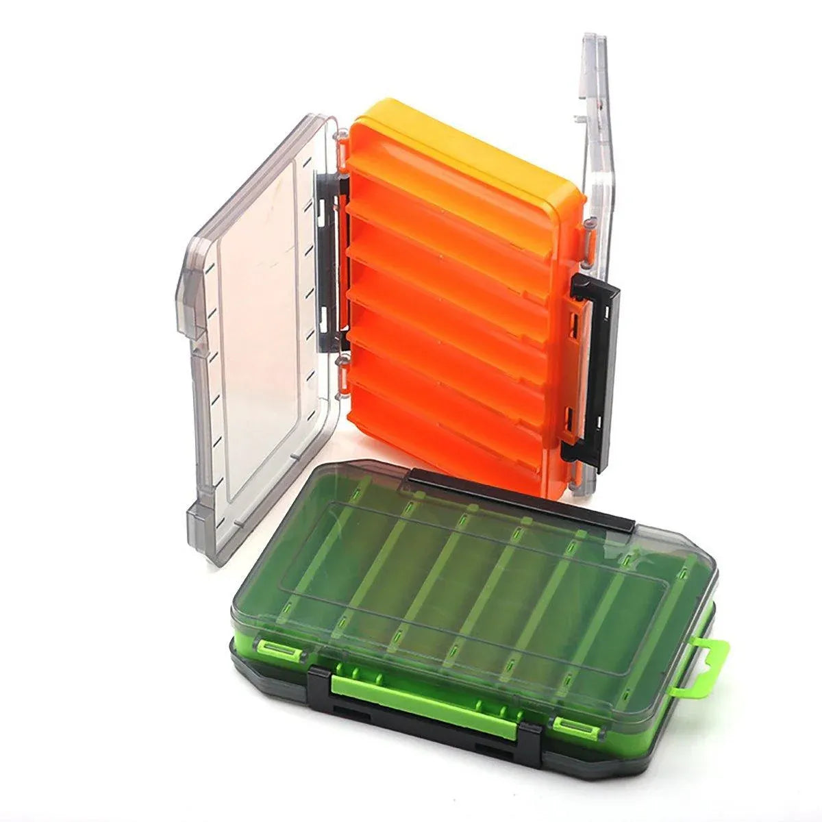 Multifunctional Fishing Bait Storage Box Accessories Gear Organizer Tool Box - Green-L