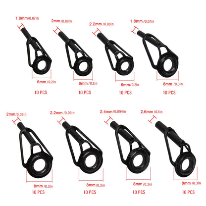 Top Ring Front Guide Eye Set for Fishing Rods Premium Fishing Accessories Kit