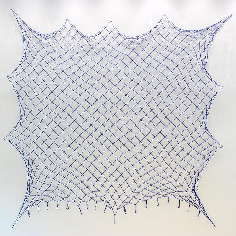 Fishing Net Decor DIY Beige/Blue Nautical Decorative Beach Mediterranean Party - Blue