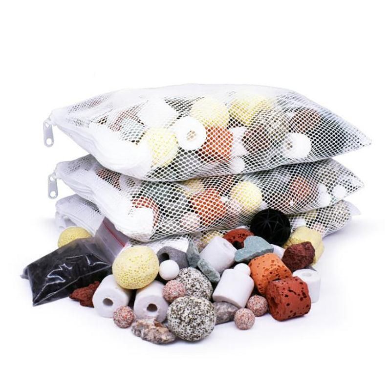 12In1 Ceramic Bio Ball Filter Media Biological Rings For Aquarium Fish Tank Pond