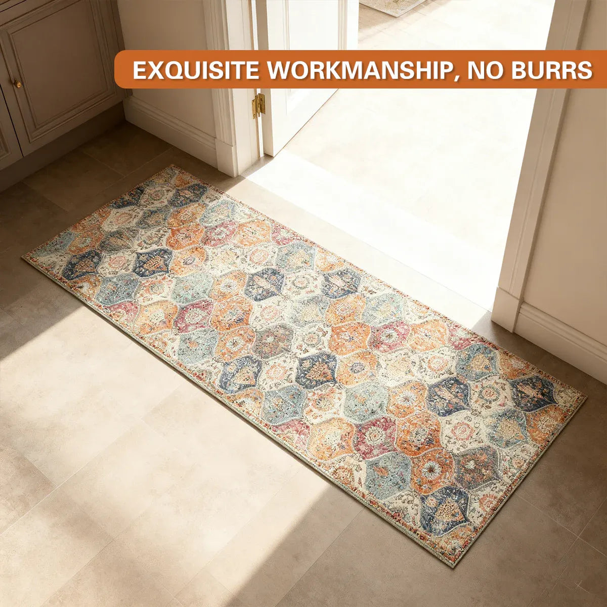 Household Floor Mats 2 Piece Set Non Slip Water Absorbent Dust-Proof Floor Mat - Diamond-shaped