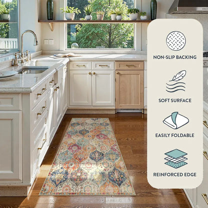 Household Floor Mats 2 Piece Set Non Slip Water Absorbent Dust-Proof Floor Mat - Diamond-shaped