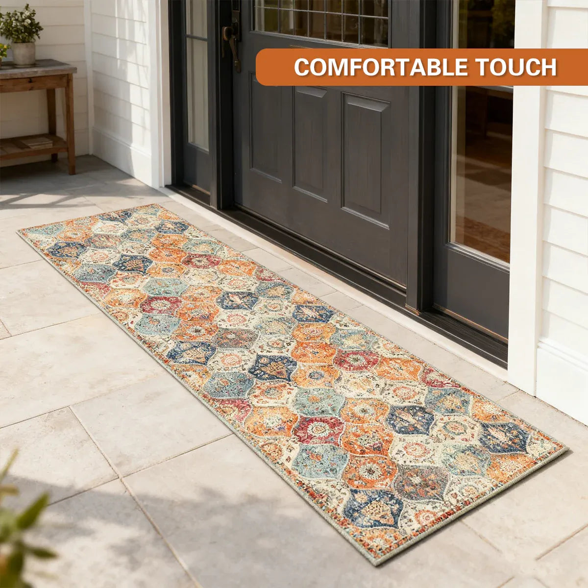 Household Floor Mats 2 Piece Set Non Slip Water Absorbent Dust-Proof Floor Mat - Diamond-shaped