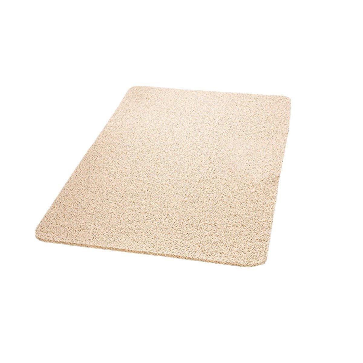 Waterproof Non-Slip Bathroom Shower Mat Anti-Slip Rug Toilet Floor Mat Washable - Cream-43*75cm