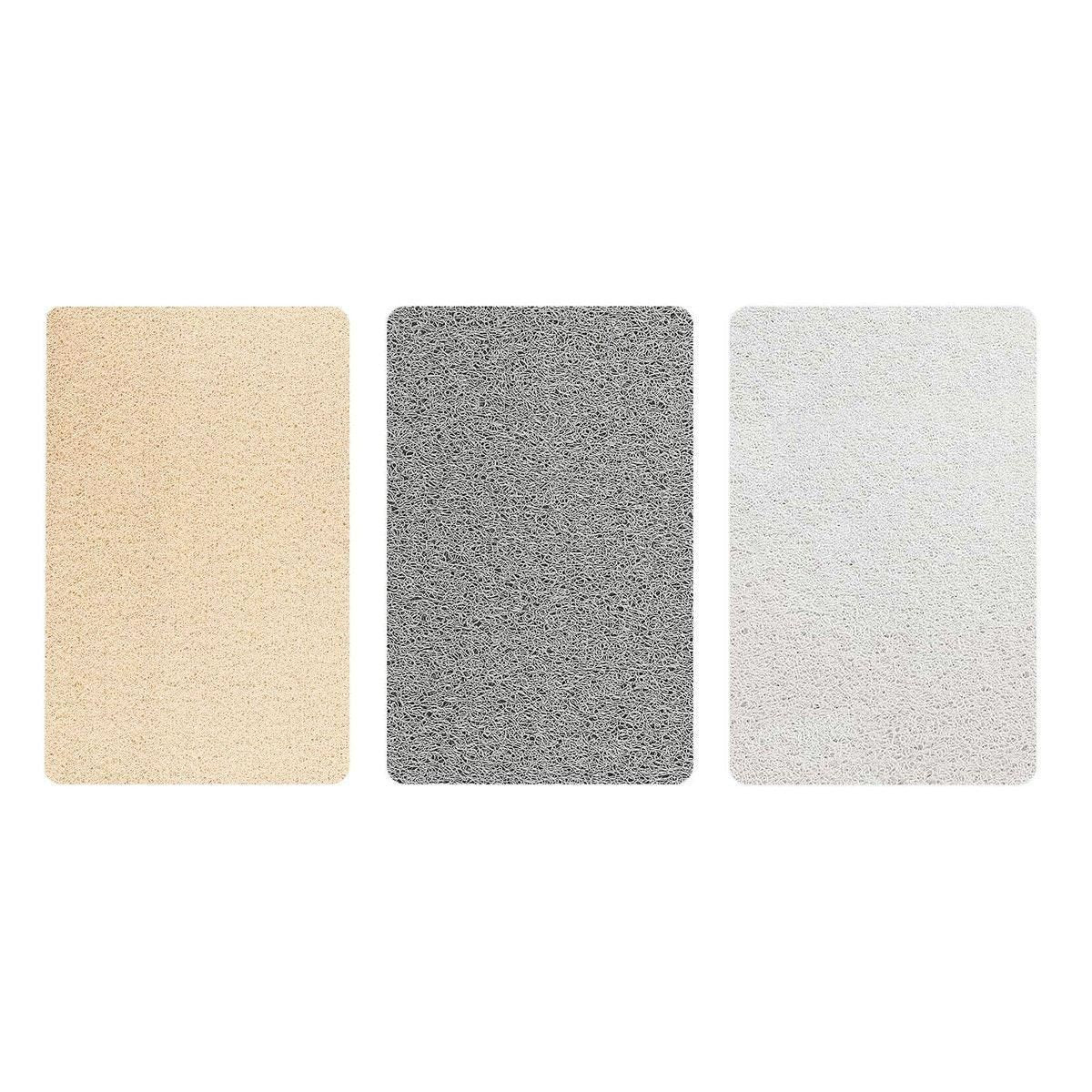 Waterproof Non-Slip Bathroom Shower Mat Anti-Slip Rug Toilet Floor Mat Washable - Cream-60*80cm