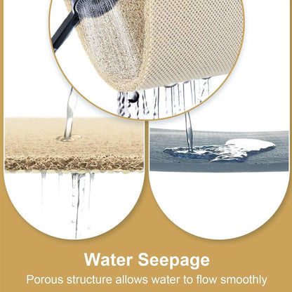 Waterproof Non-Slip Bathroom Shower Mat Anti-Slip Rug Toilet Floor Mat Washable - Grey-43*75cm