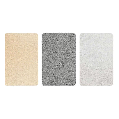 Waterproof Non-Slip Bathroom Shower Mat Anti-Slip Rug Toilet Floor Mat Washable - White-60*80cm