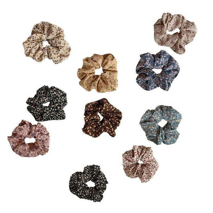 Fresh Hair Accessories Printed Hair Band Hair Rope Hair Ring Elastic Headband - Blue