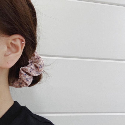 Fresh Hair Accessories Printed Hair Band Hair Rope Hair Ring Elastic Headband - Brown