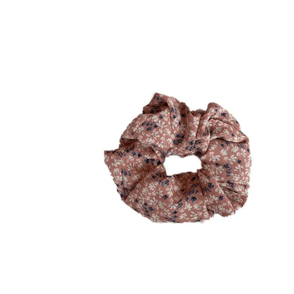 Fresh Hair Accessories Printed Hair Band Hair Rope Hair Ring Elastic Headband - Pink